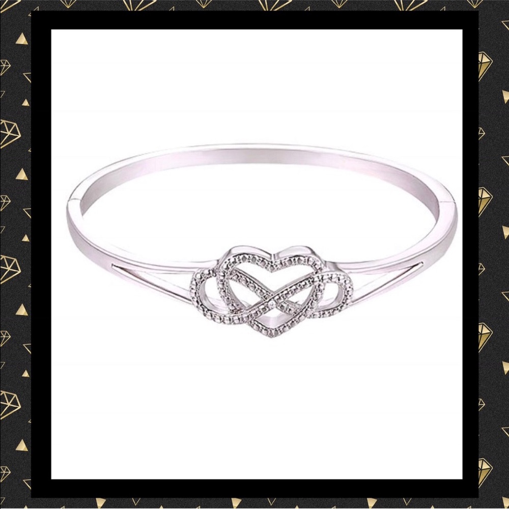 10$ OFF! Diamond & 18k gold & infinity bracelet
